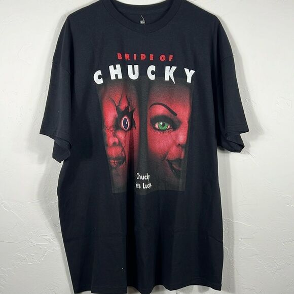 Horror Other - 💀👻🎃 “NWT” Movie BRIDE OF CHUCKY Horror Scary Halloween Graphic Tee 2XL - NEW